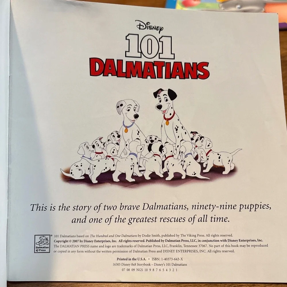 2 Disney Magical World of Reading Dumbo 101 Dalmatians Childrens Books‎ Set
